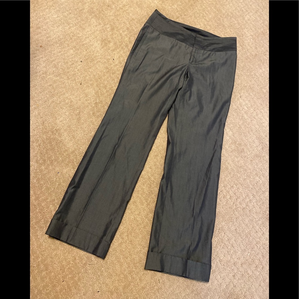 Banana Republic - Woman’s gray shimmer fabric dress pants, Size:  6
